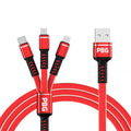 PBG 3-in-1 Cable Mesh/Nylon Braided HQ Multi Device Charging (Lightning, USB-C , Micro) by DailySale