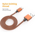 PBG 4 Port LED Car Charger and 10FT Orange Nylon Cable Combo by DailySale