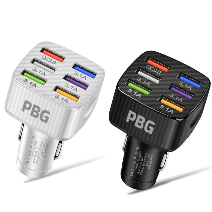 PBG LED 6-Port Car Charger Charge by DailySale