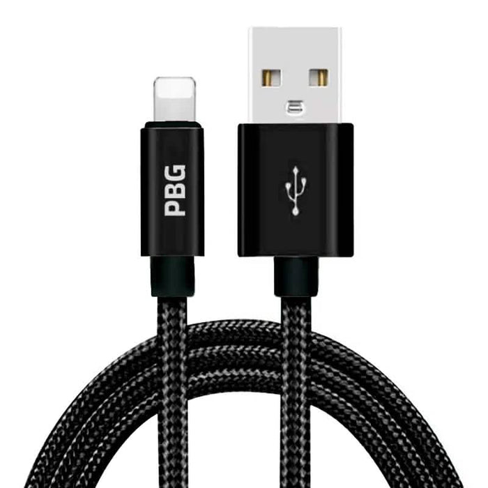 PBG XL 10Ft. Lightning Cable's Nylon Woven Protection by DailySale