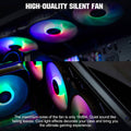 PCCOOLER 120MM Case Fan 3 Pack FX120 High Performance Cooling PC Fans (Refurbished) by DailySale