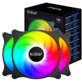 PCCOOLER 120MM Case Fan 3 Pack FX120 High Performance Cooling PC Fans (Refurbished) by DailySale
