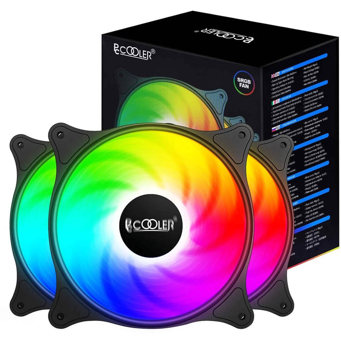PCCOOLER 120MM Case Fan 3 Pack FX120 High Performance Cooling PC Fans (Refurbished) by DailySale