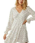 Cotton on Woven Pepa Long Sleeve Sexy Mini Dress by Vanessa Jane
