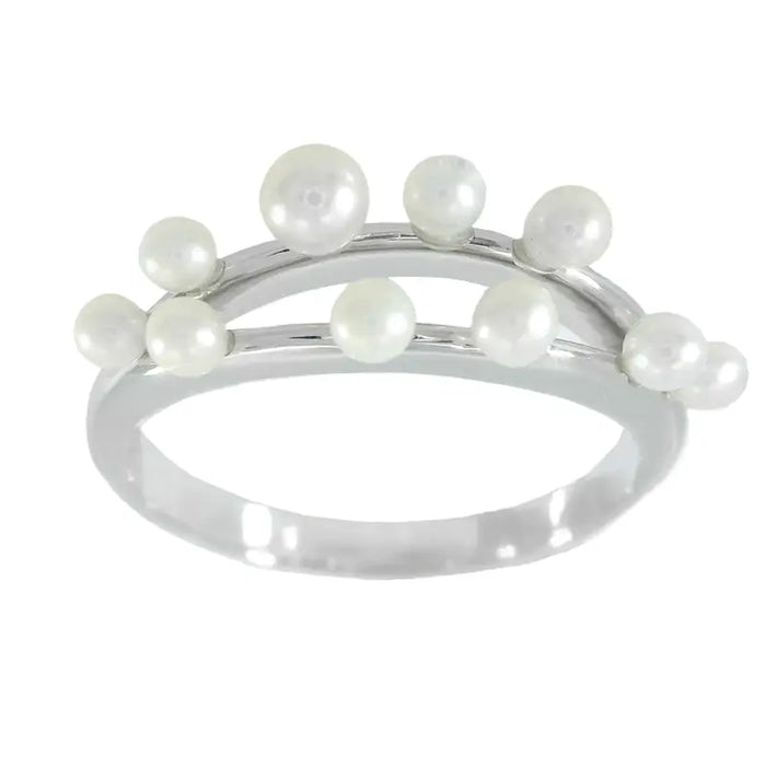 Pearl Cluster Ring by Fine Color Jewels