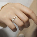Pearl Cluster Ring by Fine Color Jewels