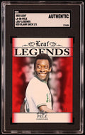 Pele 2022 Leaf Legends Red Blank Back #LA08 #1/1 (SGC Authentic) by Price Is Right Miami