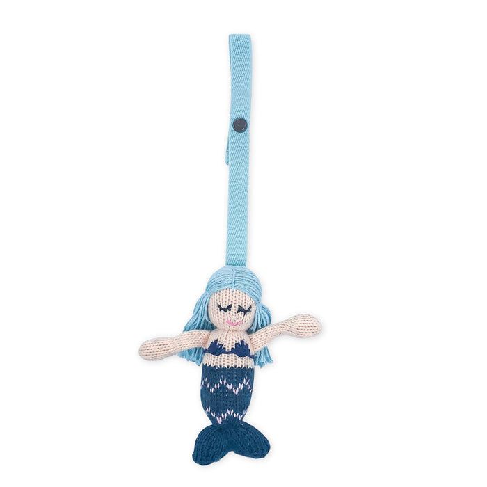 knit stroller toy | Penelope the mermaid by Finn + Emma