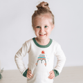 pajamas | penguin pine green by Finn + Emma