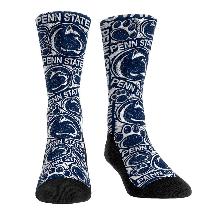 Penn State Nittany Lions - Logo Sketch by Rock 'Em Socks