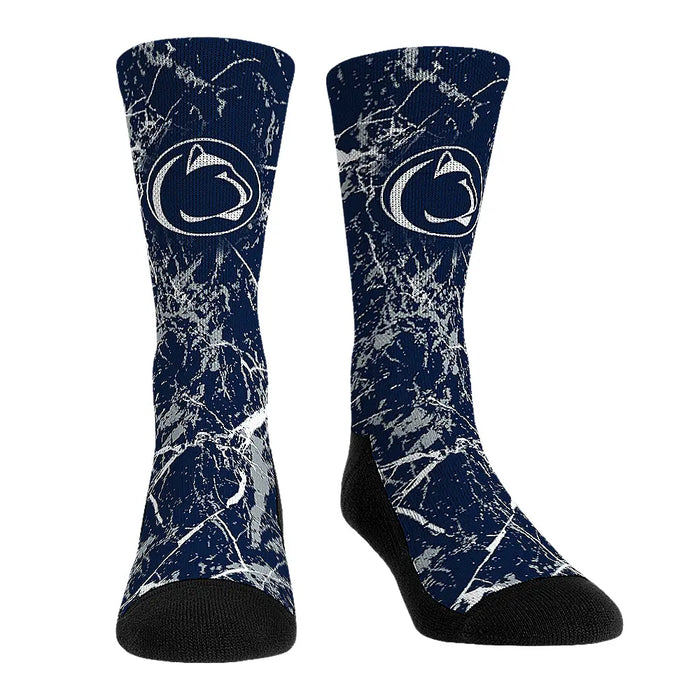 Penn State Nittany Lions - Cracked Marble by Rock 'Em Socks
