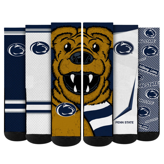 Penn State Nittany Lions - Super Fan Bundle 5-Pack by Rock 'Em Socks
