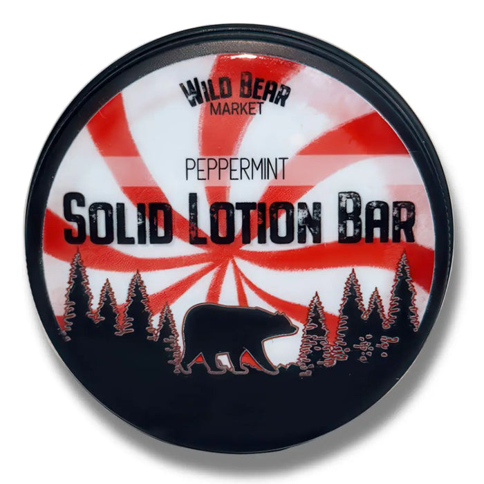 Peppermint Solid Lotion Bar by Wild Bear Market