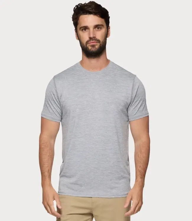 Performance Crewneck Blank - Grey Heather by Boutique 23