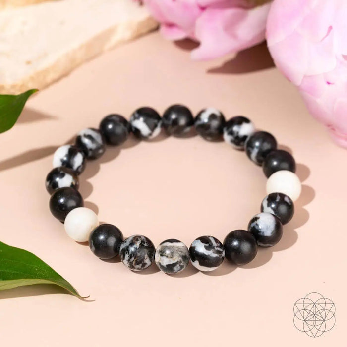 Permission to Pause - The Zebra Jasper Bracelet by Conscious Items