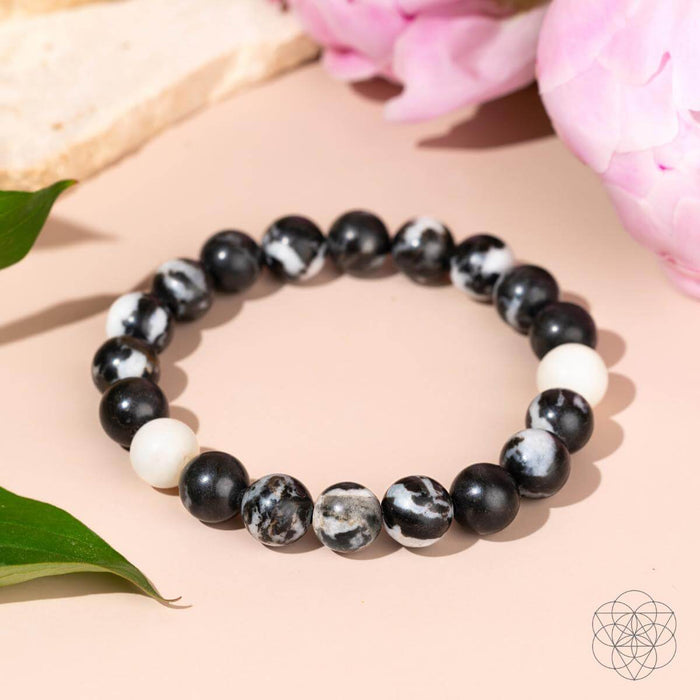 Permission to Pause - The Zebra Jasper Bracelet by Conscious Items
