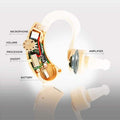 Personal Sound Amplifier Hearing Aid with Protective Case by DailySale