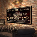 Personalized Basement Bar Sign by Tailored Canvases