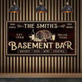 Personalized Basement Bar Sign by Tailored Canvases