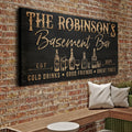 Personalized Basement Bar Sign III by Tailored Canvases