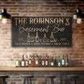 Personalized Basement Bar Sign III by Tailored Canvases