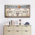 Personalized Basketball Scoreboard Sign by Tailored Canvases