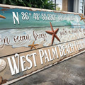 Personalized Beach House Coastal Sign III by Tailored Canvases