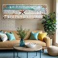 Personalized Beach House Coastal Sign III by Tailored Canvases