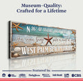 Personalized Beach House Coastal Sign III by Tailored Canvases