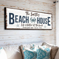 Personalized Beach House Sign by Tailored Canvases