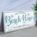 Personalized Beach House Sign II by Tailored Canvases