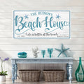 Personalized Beach House Sign II by Tailored Canvases