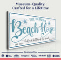 Personalized Beach House Sign II by Tailored Canvases