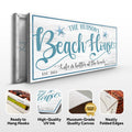 Personalized Beach House Sign II by Tailored Canvases