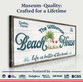 Personalized Beach House Sign III by Tailored Canvases