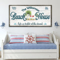 Personalized Beach House Sign III by Tailored Canvases
