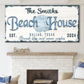 Personalized Beach House Sign IV by Tailored Canvases