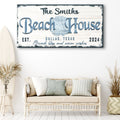 Personalized Beach House Sign IV by Tailored Canvases