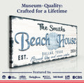 Personalized Beach House Sign IV by Tailored Canvases