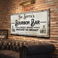 Personalized Bourbon Bar Sign by Tailored Canvases