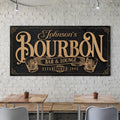 Personalized Bourbon Bar Sign II by Tailored Canvases
