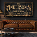 Personalized Bourbon Bar Sign III by Tailored Canvases