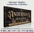 Personalized Bourbon Bar Sign III by Tailored Canvases