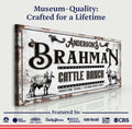 Personalized Brahman Cattle Sign by Tailored Canvases