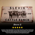 Personalized Cattle Ranch Rustic Sign II by Tailored Canvases