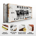 Personalized Cattle Ranch Rustic Sign II by Tailored Canvases