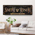 Personalized Cattle Ranch Sign by Tailored Canvases