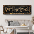 Personalized Cattle Ranch Sign by Tailored Canvases