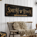 Personalized Cattle Ranch Sign by Tailored Canvases