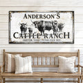 Personalized Cattle Sign by Tailored Canvases